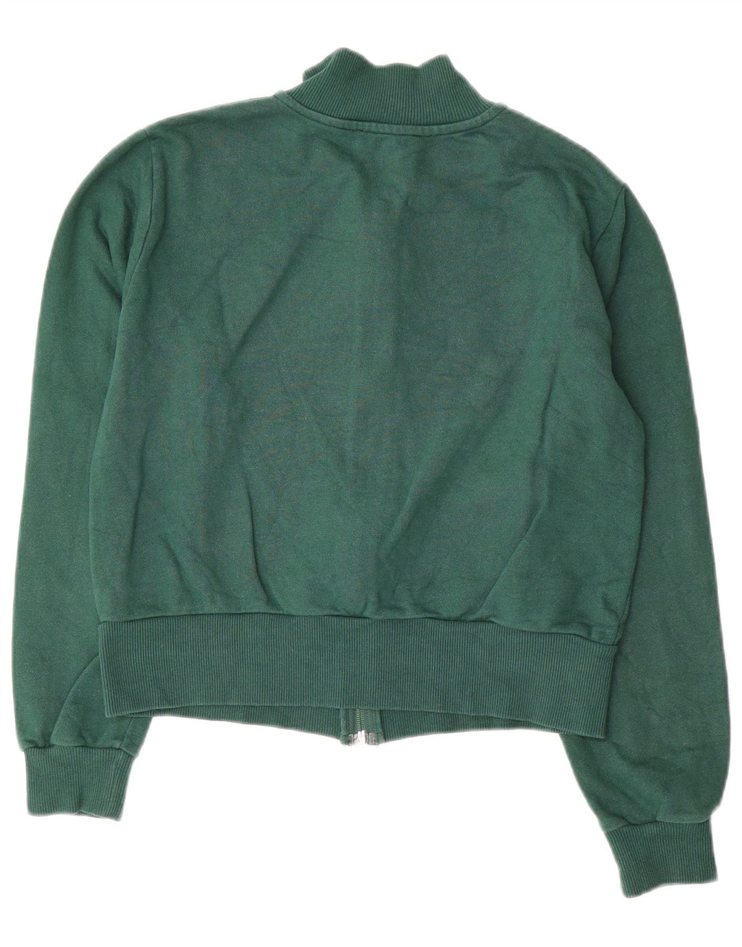 Zara Γυναικεία αθλητική φόρμα Top Jacket UK 16 Large Green Cotton