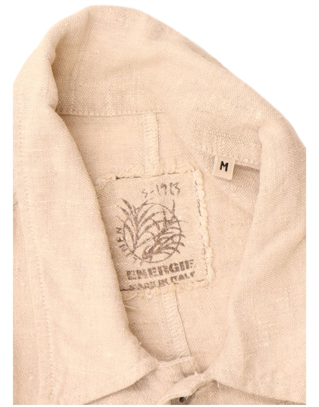 Energie Mens Utility Jacket UK 38 Medium Beige Λευκό