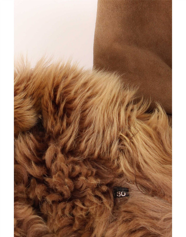 Vintage Γυναικείο Loose Fit Shearling Jacket IT 50 XL Brown Classic