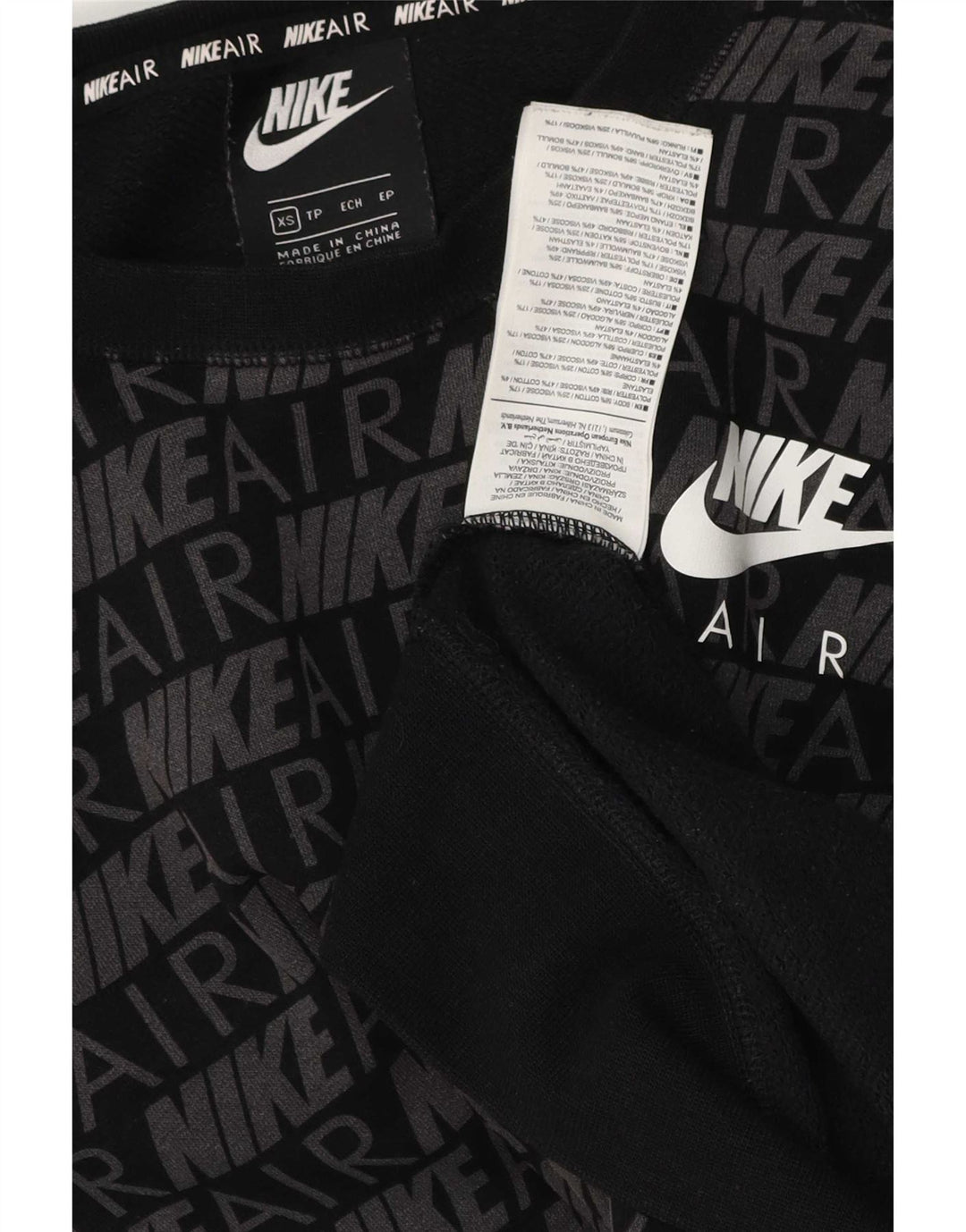 Ανδρικό γραφικό φούτερ Nike Jumper XS Μαύρο βαμβακερό