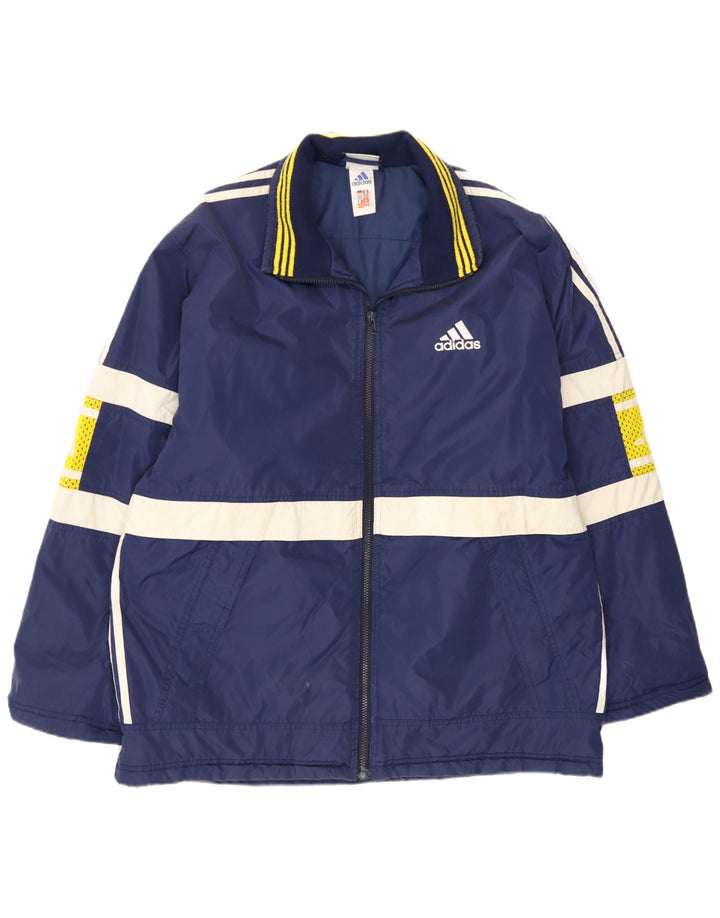 Ανδρικό γραφικό μπουφάν Adidas UK 40/42 Medium Blue Colourblock