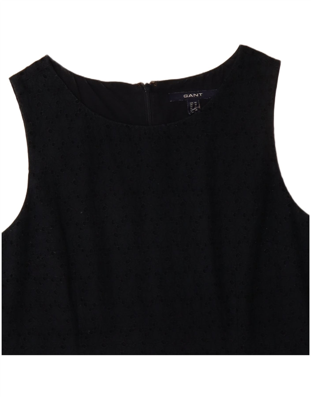 Γυναικείο Αμάνικο Shift φόρεμα GANT UK 14 Medium Navy Blue βαμβακερό