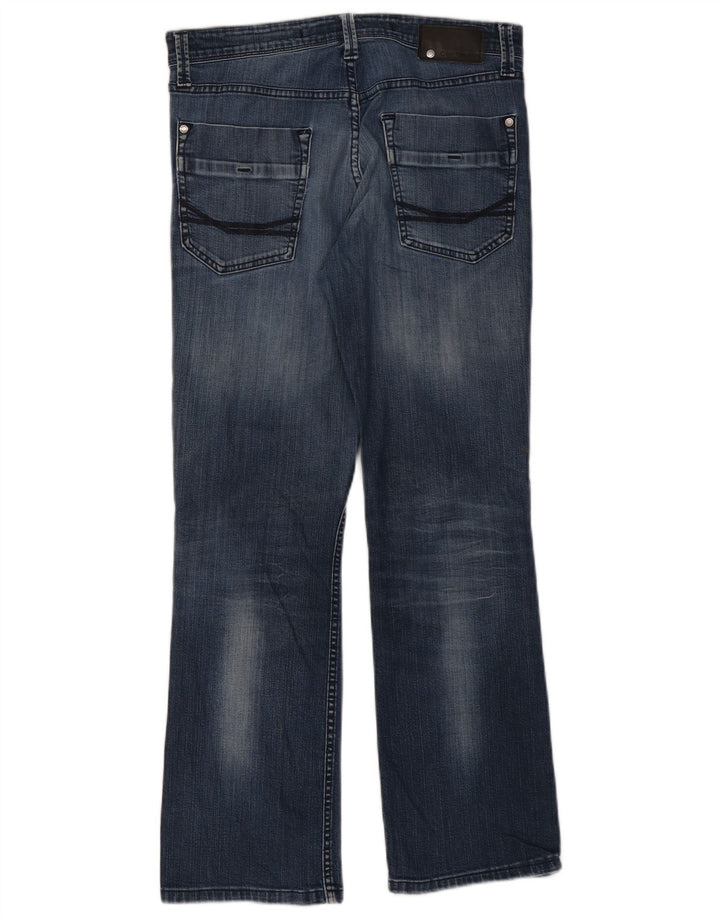 Γυναικεία Calvin Klein Distressed Bootcut Jeans W33 L29 Blue Cotton