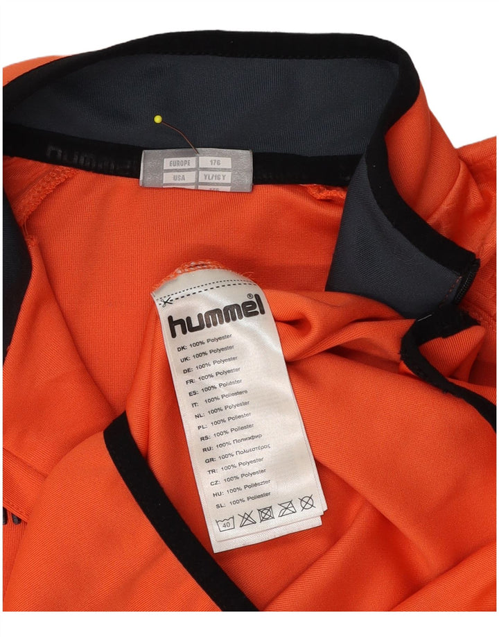 Hummel Boys Graphic Pullover αθλητική φόρμα 15-16 ετών πορτοκαλί χρώματος