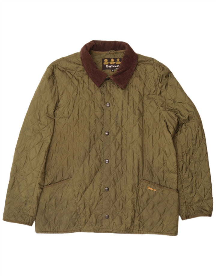 Ανδρικό καπιτονέ μπουφάν Barbour UK 42 XL Khaki Colourblock