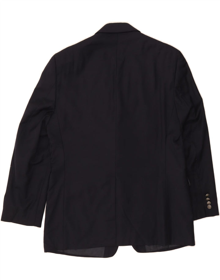 MICHAEL KORS Mens 2 Button Blazer Jacket UK 40 Large Navy Blue Wool Vintage Michael Kors and Second-Hand Michael Kors from Messina Hembry 