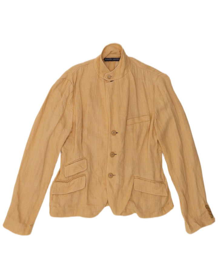 Ralph Lauren Boys 3 Button Blazer Jacket 13-14 Years Beige λινό