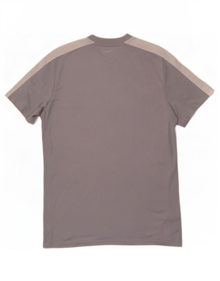 Ανδρικό μπλουζάκι Nike Dri Fit Slim Top Large Grey Colorblock Πολυεστέρας