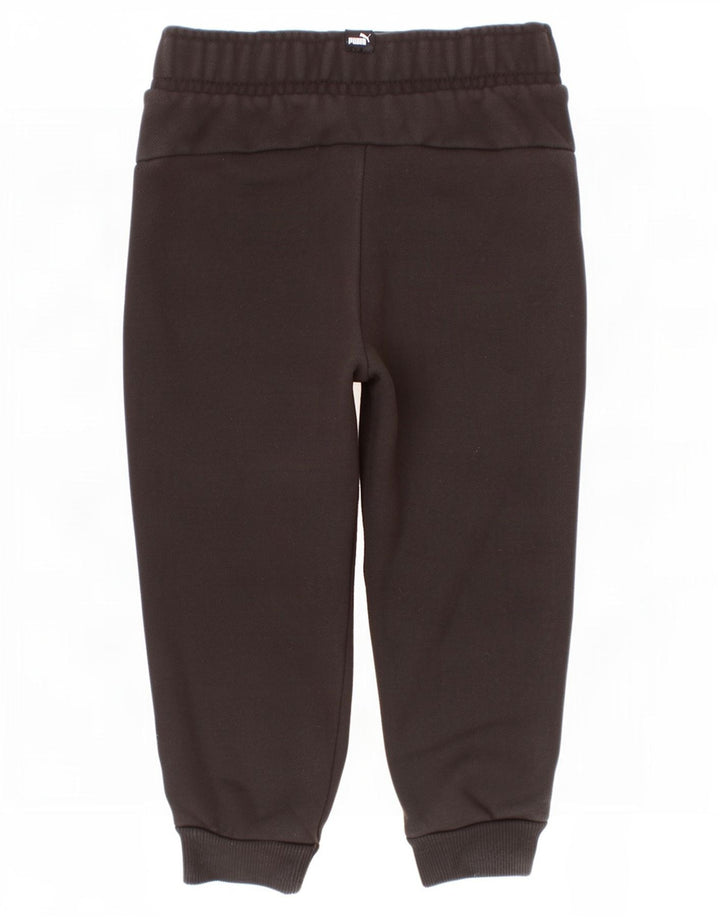 Puma Boys Tracksuit Trousers Joggers 3-4 Years Μαύρο