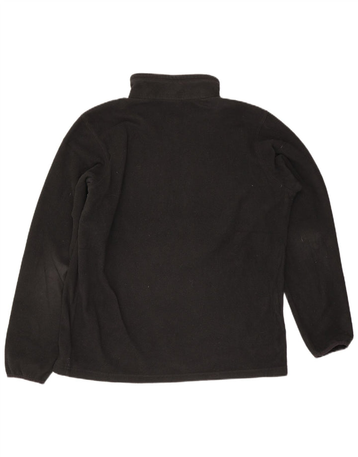 Columbia Ανδρικό φερμουάρ Fleece Jumper Μεγάλος Μαύρος Πολυεστέρας