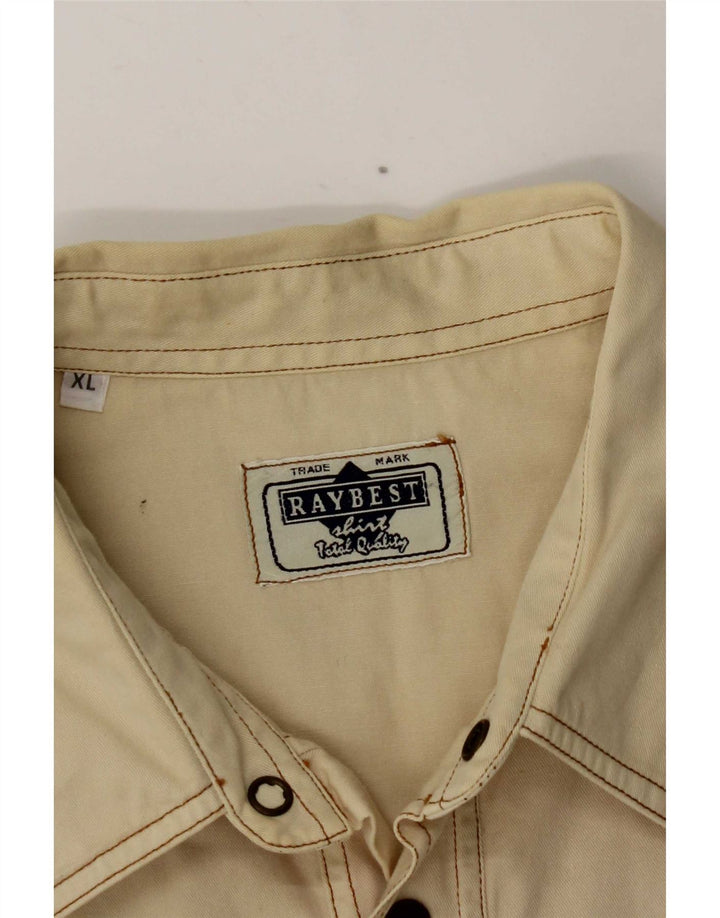 Ανδρικό πουκάμισο Raybest XL Off White