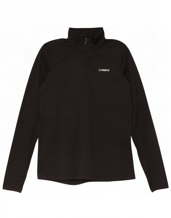 Adidas γυναικεία φόρμα πουλόβερ με φερμουάρ Terrex Top UK 16 Large Black