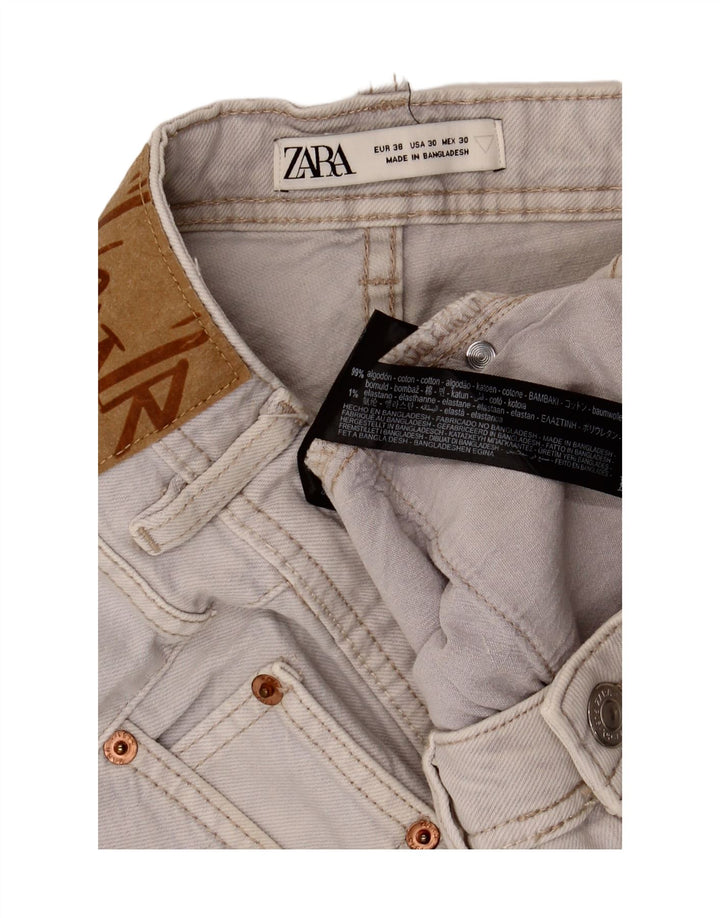 Zara Ανδρικό τζιν σορτς EU 38 Small W30 Γκρι βαμβακερό