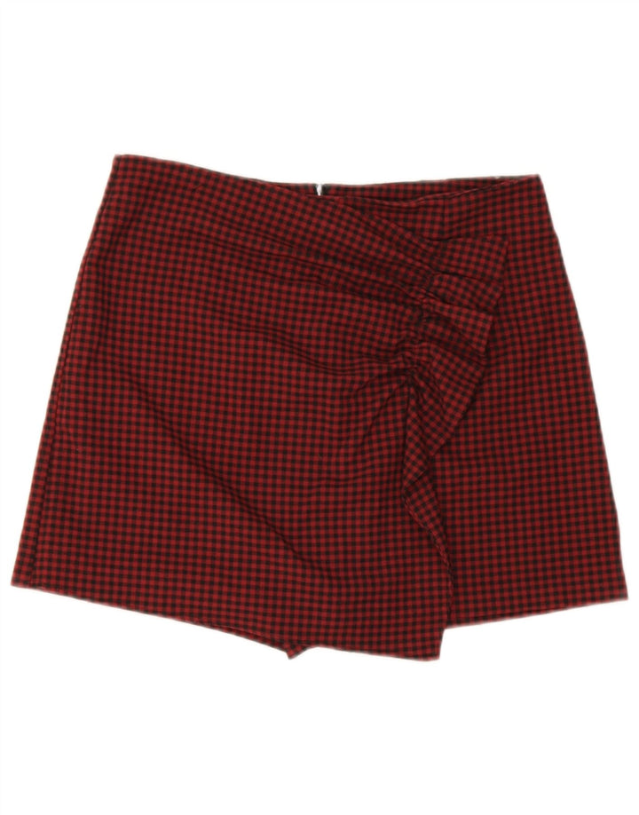 Zara Γυναικείο Casual Σορτς Μεγάλο W30 L3 Κόκκινο Gingham
