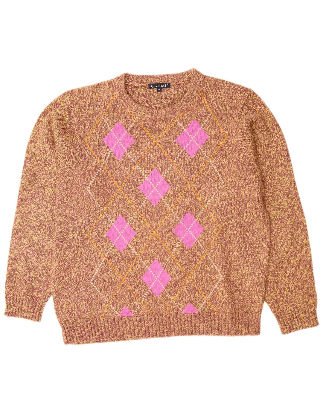 ΓΡΗΝΛΑΝΔΙΑ Γυναικεία UK 20 2XL Πολύχρωμο Argyle/Ακρυλικό Διαμάντι