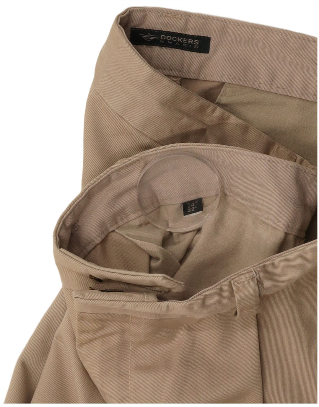 DOCKERS Ανδρικό Χακί Παντελόνι Chino Loose Fit W34 L32 Beige