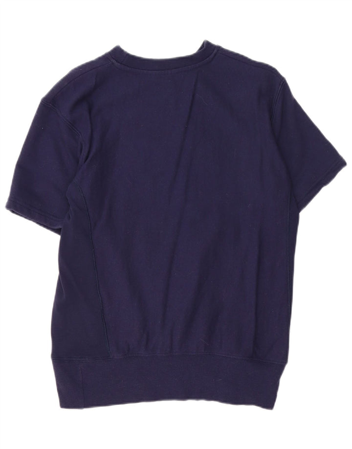 Γυναικείο γραφικό φούτερ CONVERSE Oversized Jumper UK 6 XS Navy Blue