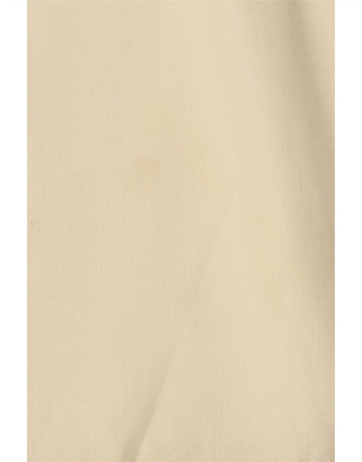 VINTAGE Womens A-Line Skirt IT 42 Medium W26  Off White Linen Vintage Vintage and Second-Hand Vintage from Messina Hembry 