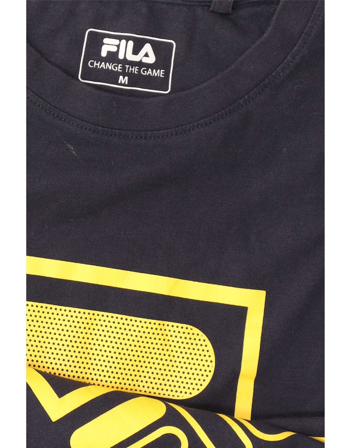 Ανδρικό γραφικό T-Shirt Fila Top Medium Navy Blue