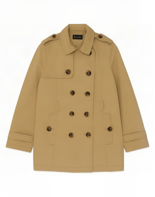 Massimo Dutti Γυναικεία καμπαρντίνα UK 14 Μεγάλο Μπεζ βαμβακερό