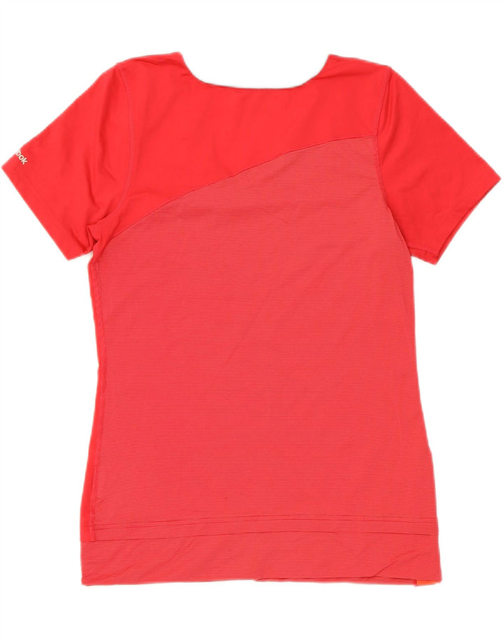 REEBOK Γυναικείο T-Shirt Top UK 12 Medium Pink Polyester
