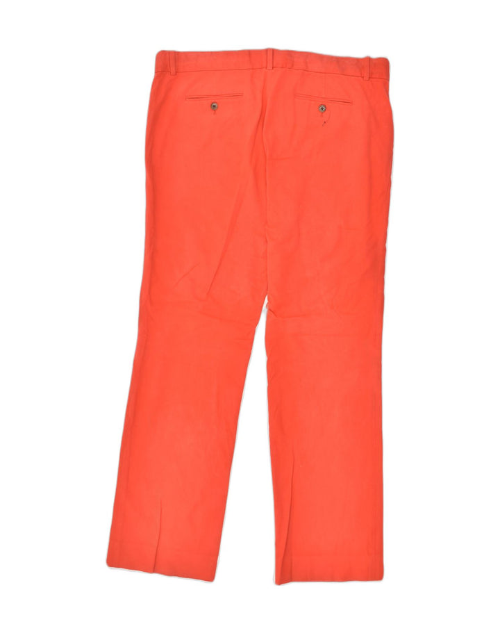 J. CREW Womens Straight Chino Trousers US 14 XL W38 L31 Orange Cotton | Vintage J. Crew | Thrift | Second-Hand J. Crew | Used Clothing | Messina Hembry 