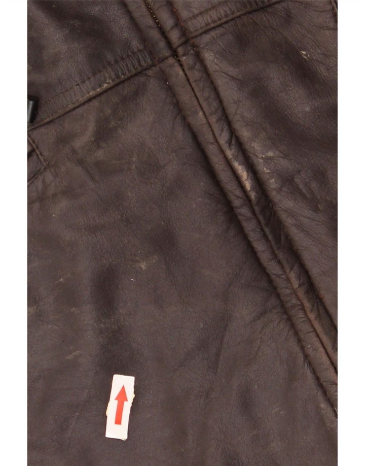 Vintage Ανδρικό Δερμάτινο Μπουφάν UK 40 Large Brown Δερμάτινο