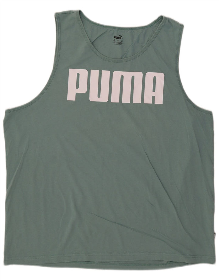 Ανδρικό γραφικό γιλέκο Puma 2XL Πράσινο