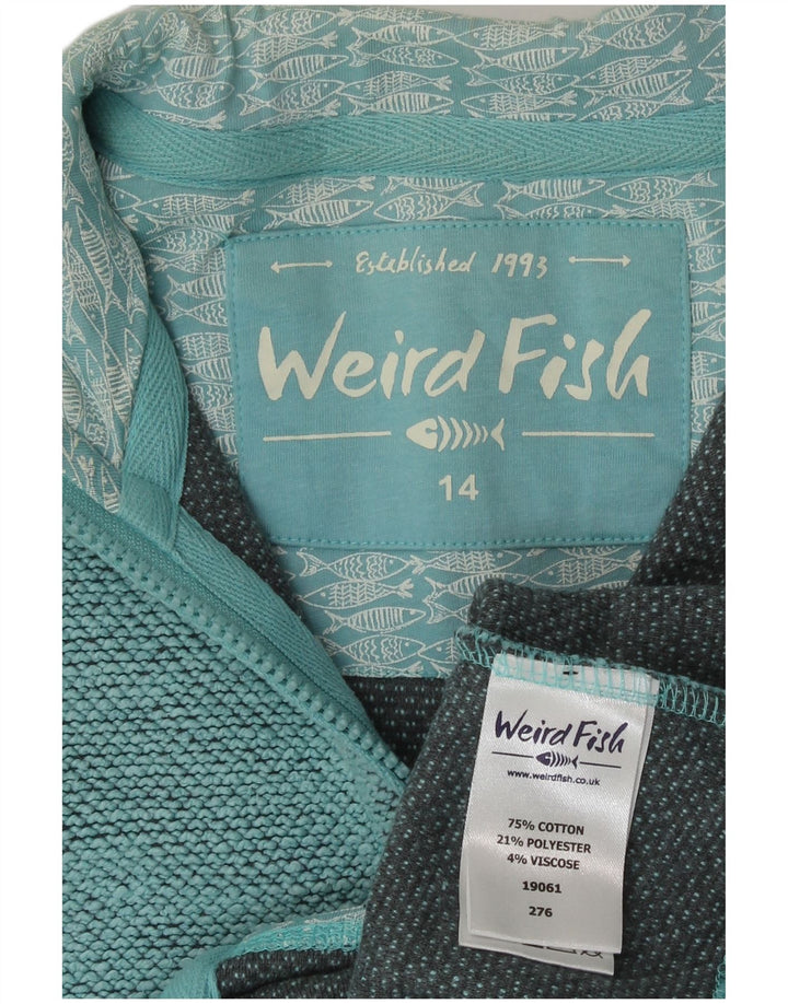 Γυναικεία αθλητική φόρμα Weird Fish Top Jacket UK 14 Large Blue Cotton