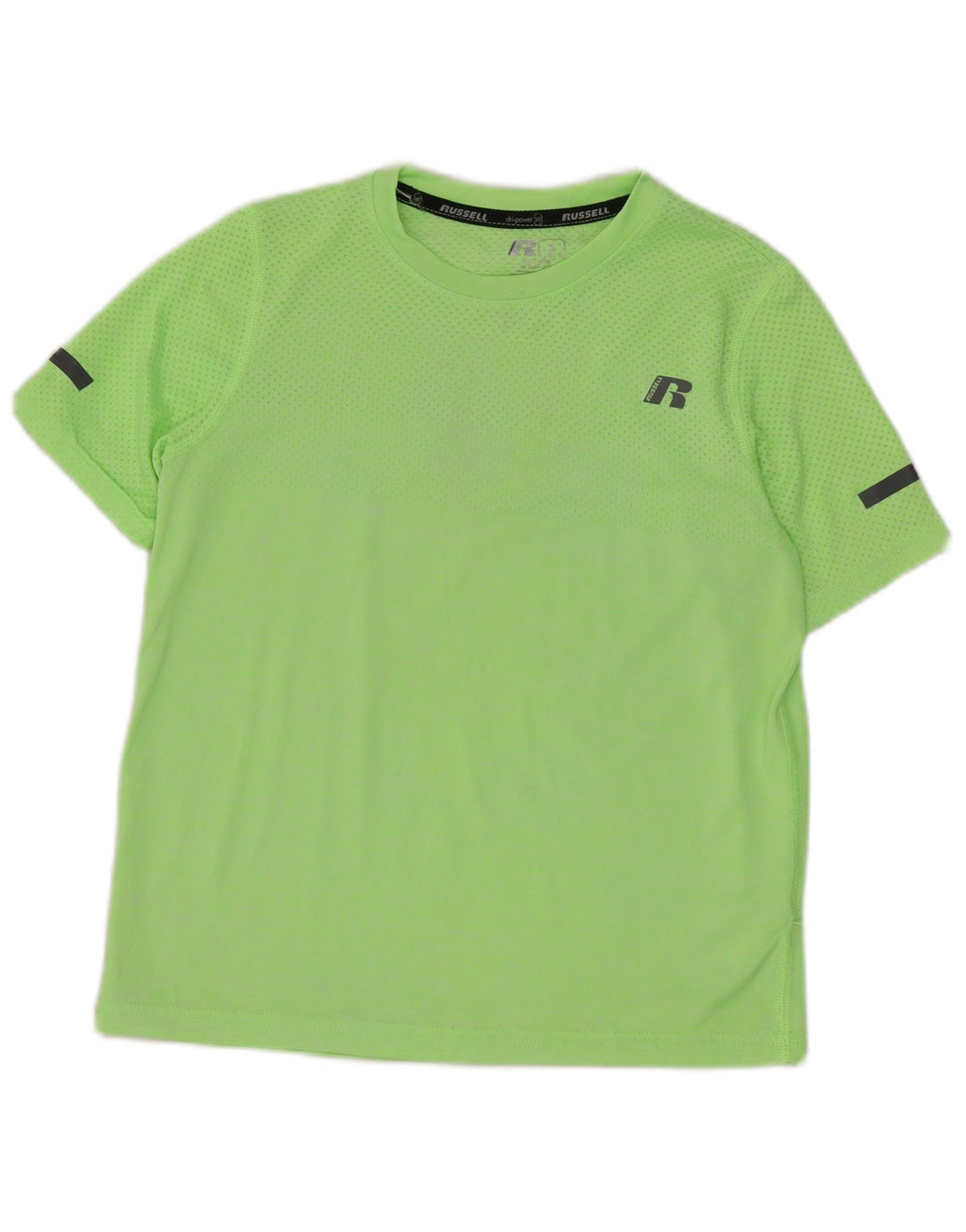 Russell Athletic Boys Dri-Power T-shirt Top 7-8 ετών Μεσαίου πράσινου νάιλον