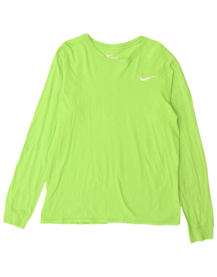 Μπλουζάκι NIKE Ανδρικό Αθλητικό T-Shirt Μπλουζάκι από μεσαίο πράσινο βαμβακερό