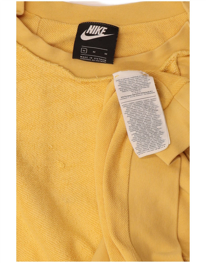 Ανδρικό φούτερ Nike Jumper, μεσαίο κίτρινο βαμβακερό