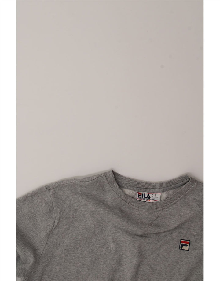 FILA Womens Oversized Sweatshirt Jumper UK 18 XL Grey Cotton Vintage Fila and Second-Hand Fila from Messina Hembry 