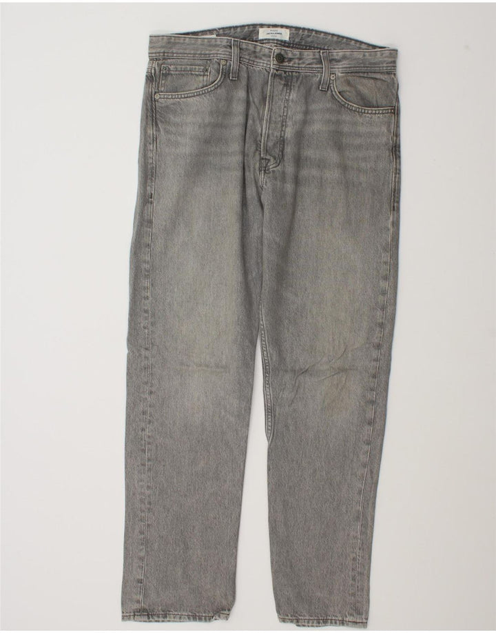 Jack & Jones Ανδρικό Τζιν GLENN Slim W32 L32 Γκρι βαμβακερό