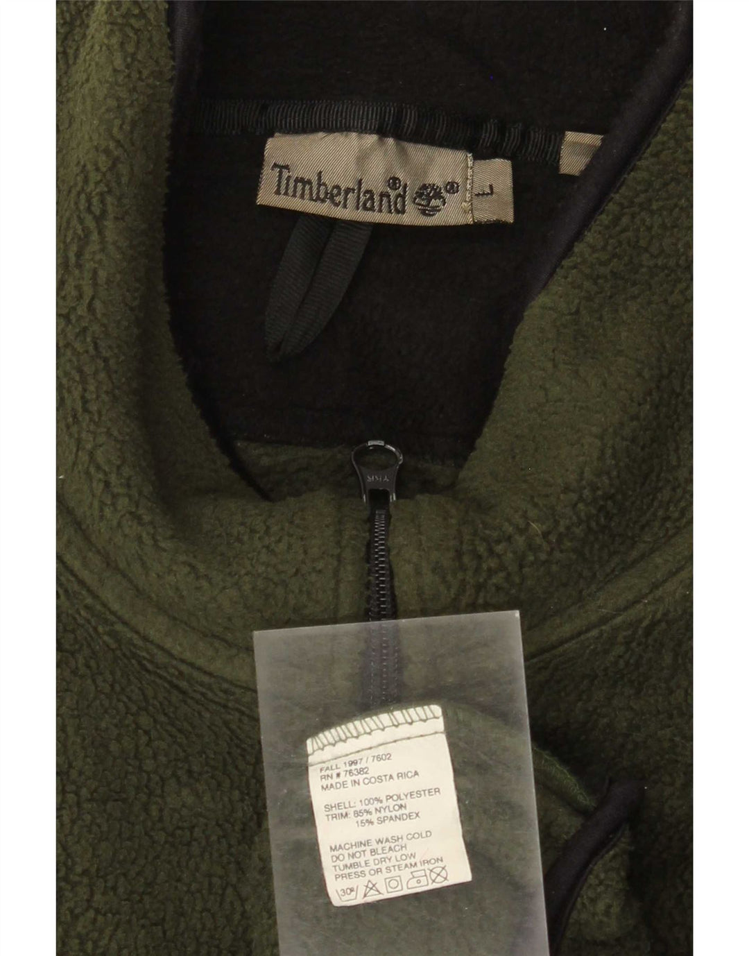 Ανδρικό μπουφάν Timberland Fleece UK 40 Large Green Polyester