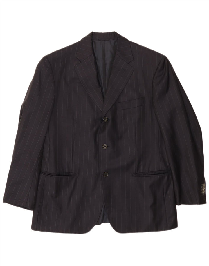 TASMANIAN Ανδρικό μπλέιζερ με 3 κουμπιά μπουφάν UK 38 Medium Navy Blue Pinstripe