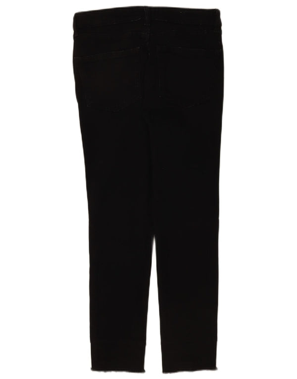 Zara Womens Crop Slim Jeans EU 36 XS W26 L24 Μαύρο βαμβακερό