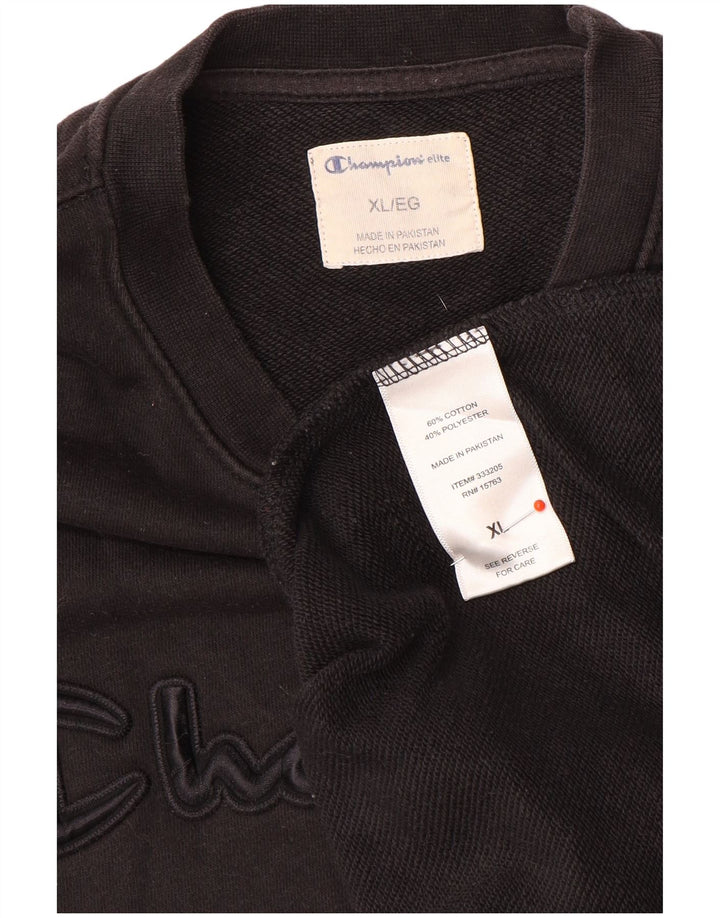 Ανδρικό γραφικό φούτερ Champion Jumper XL Μαύρο βαμβακερό