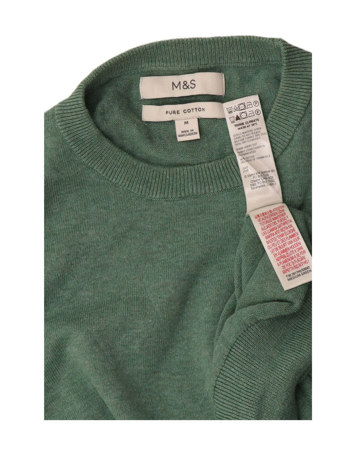 Marks & Spencer Ανδρικό πουλόβερ με λαιμόκοψη, μεσαίο βαμβακερό