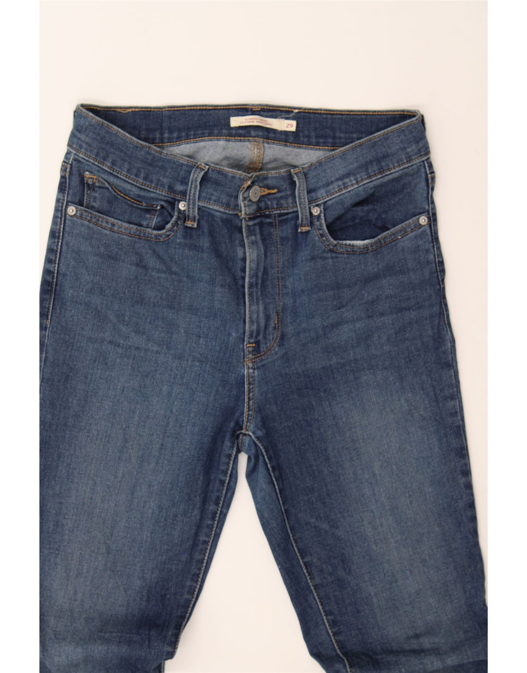 LEVI'S Womens Slimming Skinny Jeans W29 L32 Blue Vintage Levi's and Second-Hand Levi's from Messina Hembry 