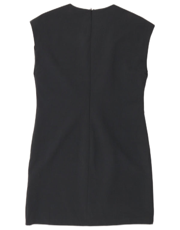 Zara Γυναικείο φόρεμα με θήκη UK 12 Medium Navy Blue Polyester