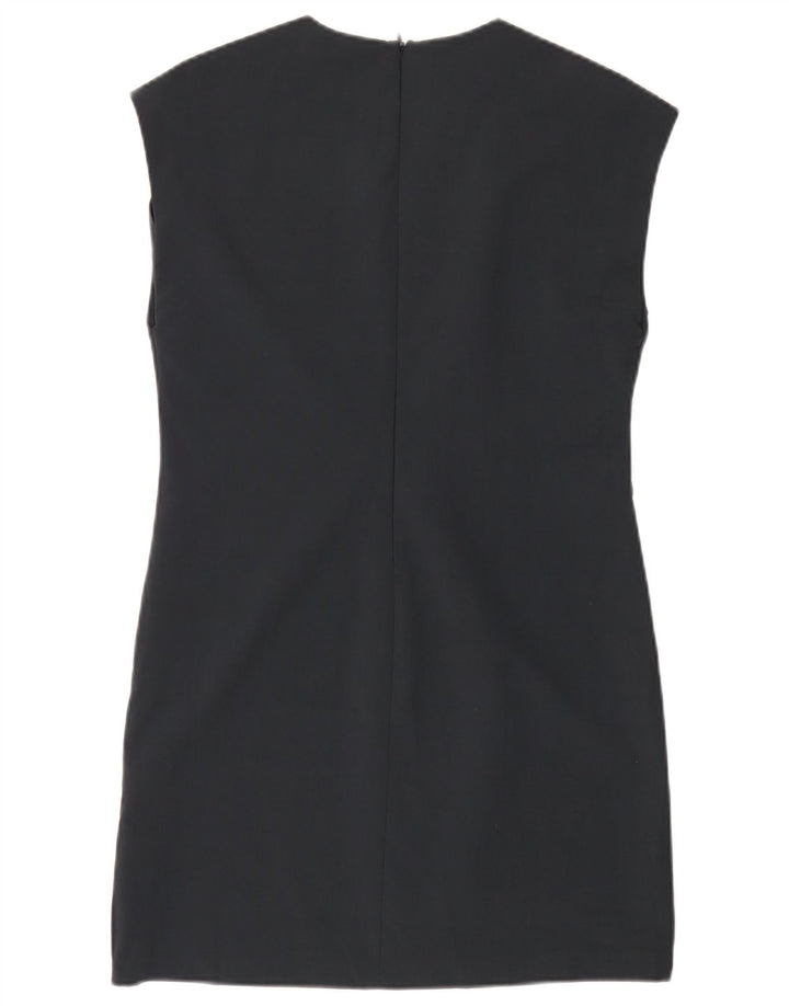 Zara Γυναικείο φόρεμα με θήκη UK 12 Medium Navy Blue Polyester