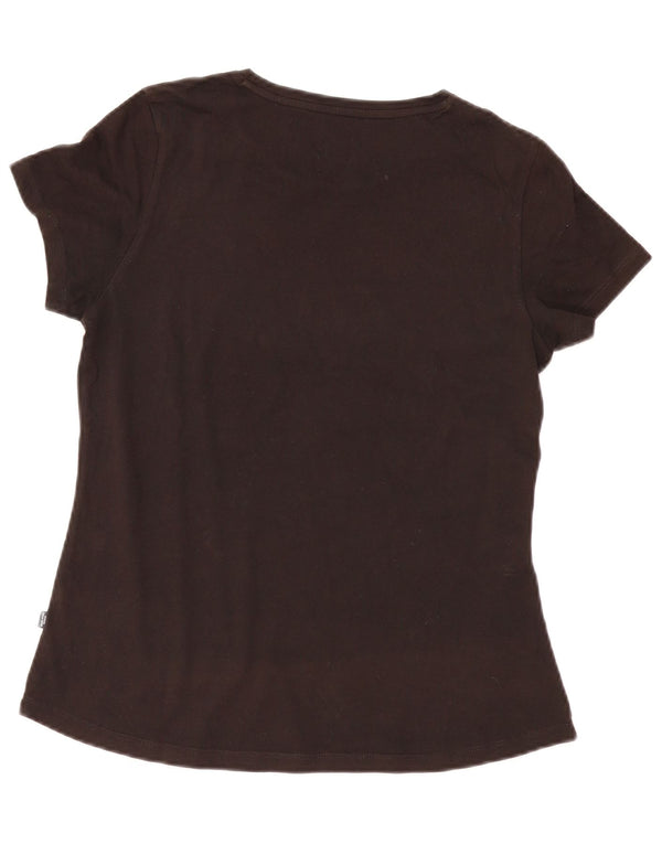 Γυναικείο γραφικό μπλουζάκι Puma Top UK 14 Medium Black