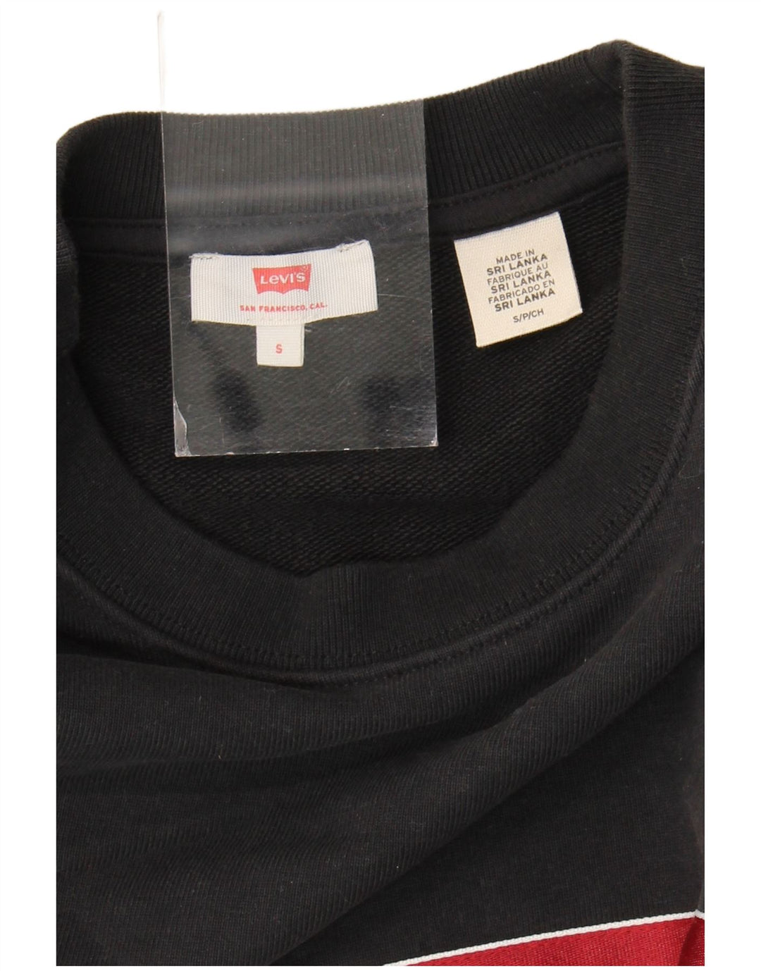 Γυναικεία φούτερ Levi's Crop Jumper UK 10 Small Black Colourblock