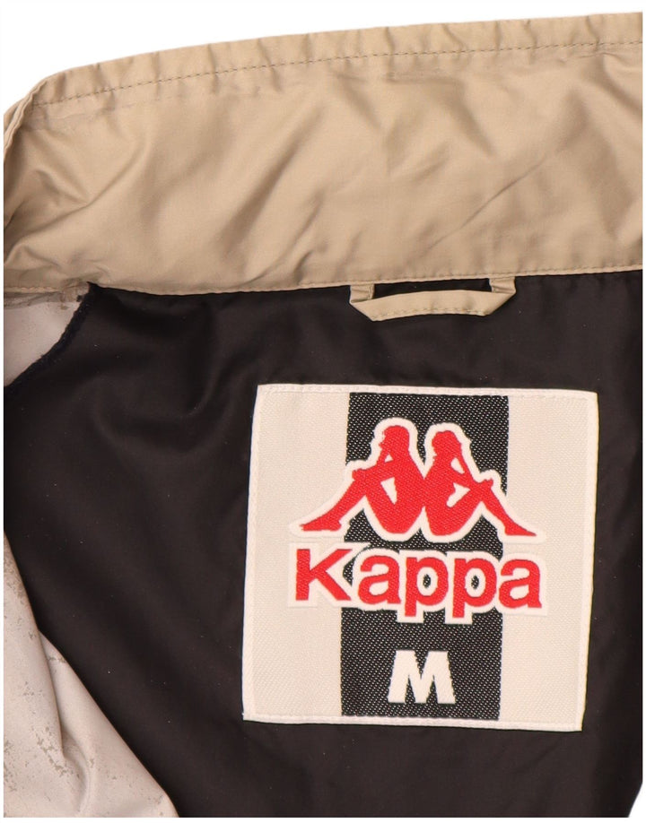 Kappa Ανδρικό μπουφάν βροχής με φερμουάρ UK 38 Medium Beige Colourblock Nylon