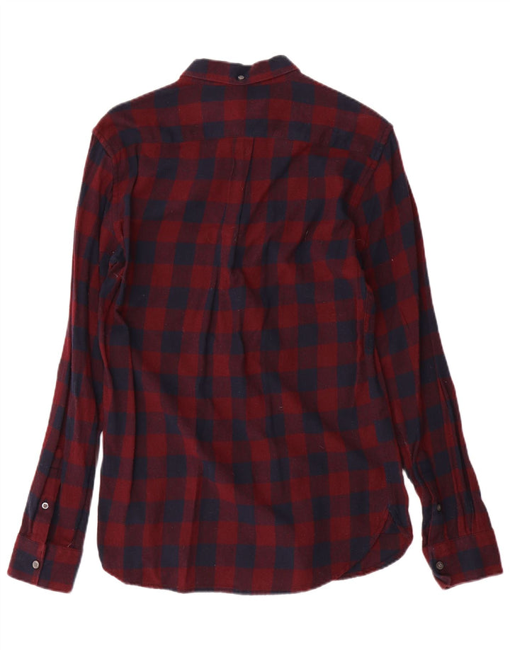 Ανδρικό πουκάμισο French Connection Flannel Μικρό κόκκινο βαμβακερό Gingham