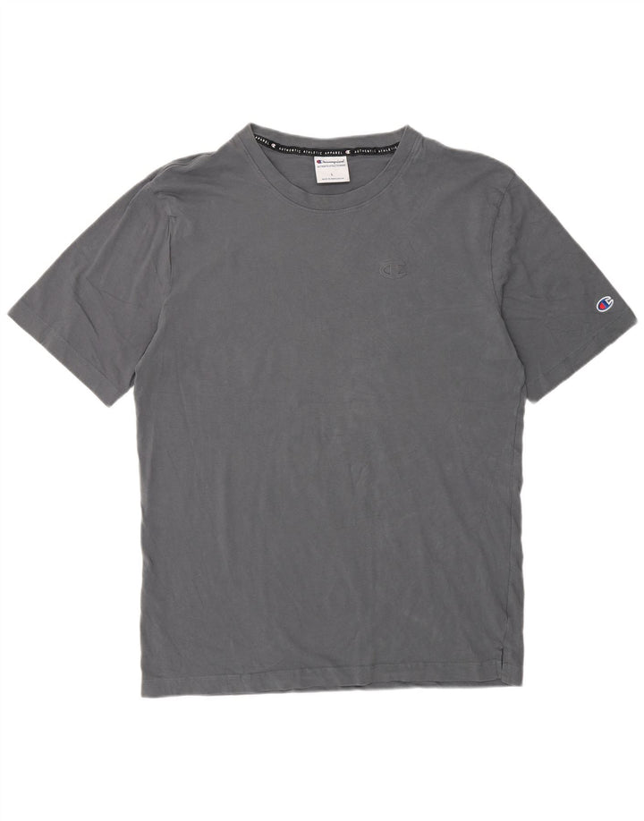 Champion Ανδρικό T-Shirt κανονικό μπλουζάκι, μεγάλο γκρι βαμβακερό