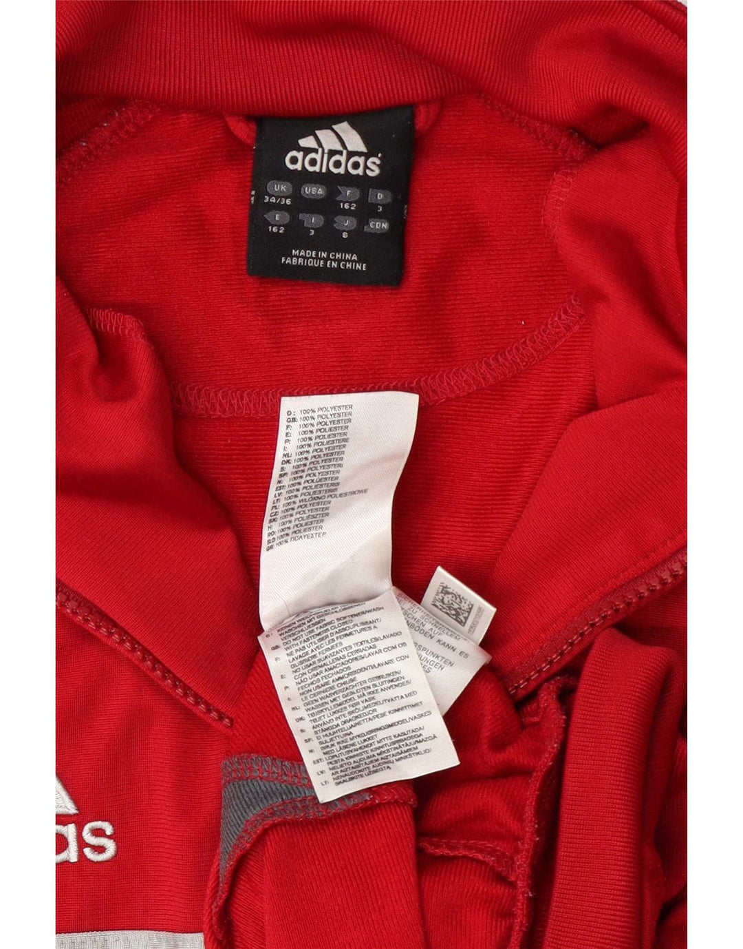 Ανδρική φόρμα Adidas Top Jacket UK 34/36 Small Red Colourblock Polyester