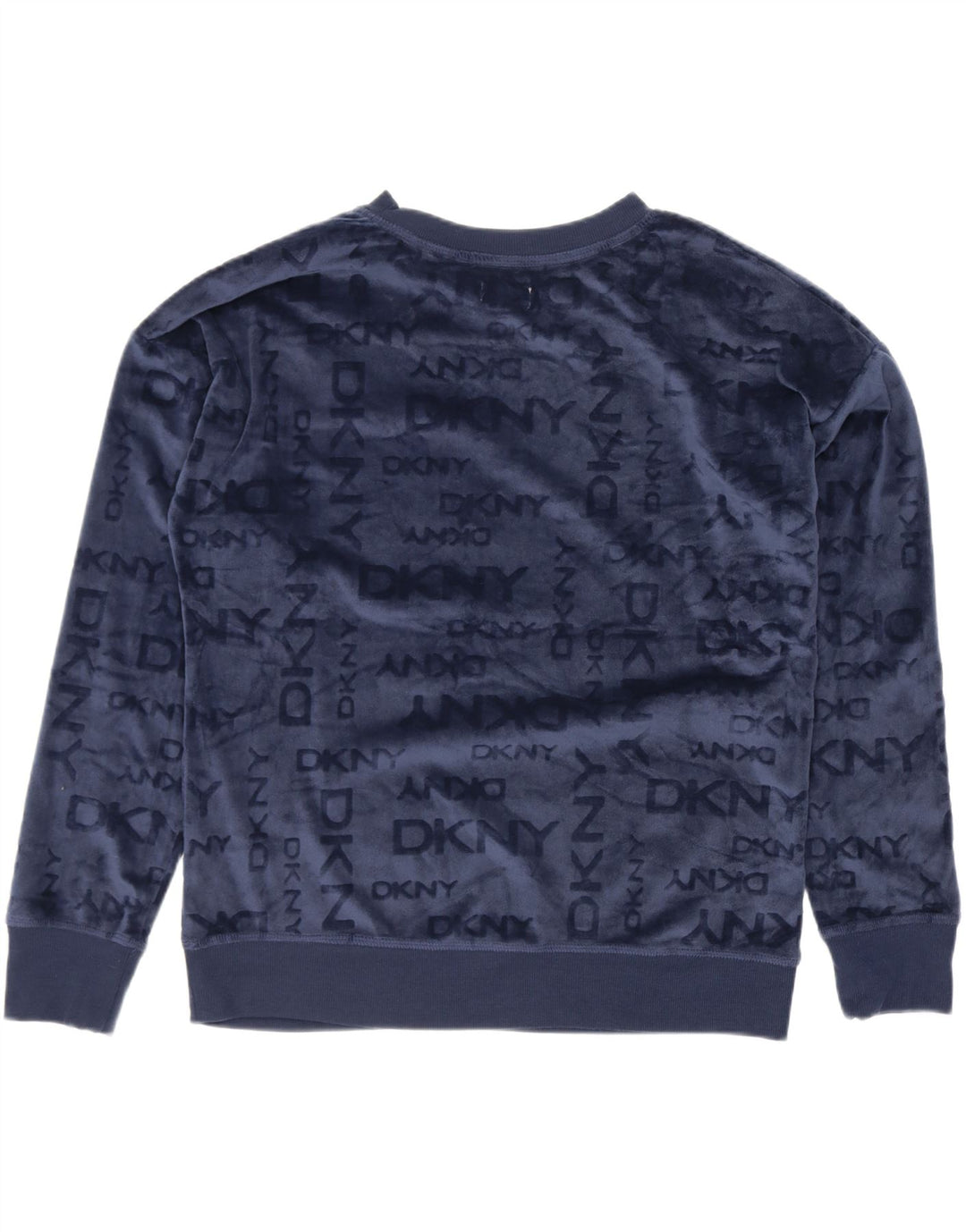 Dkny Γυναικεία υπερμεγέθη γραφική φούτερ Jumper UK 10 Small Navy Blue
