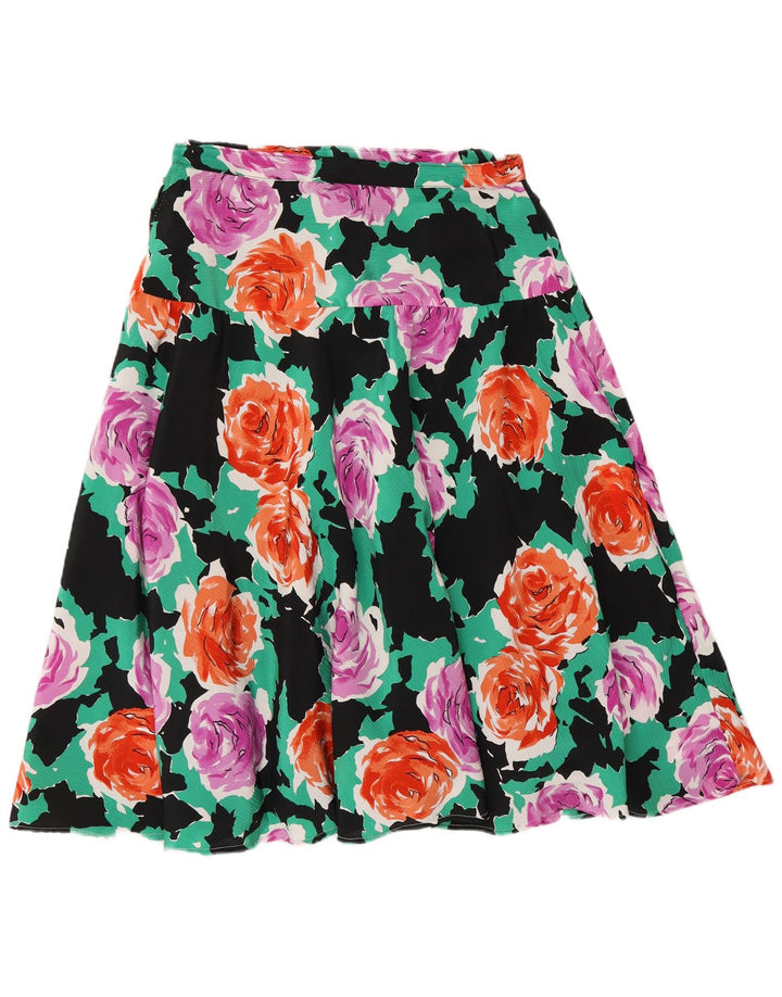 Vintage Γυναικεία Flared Φούστα W28 Medium πολύχρωμη Floral